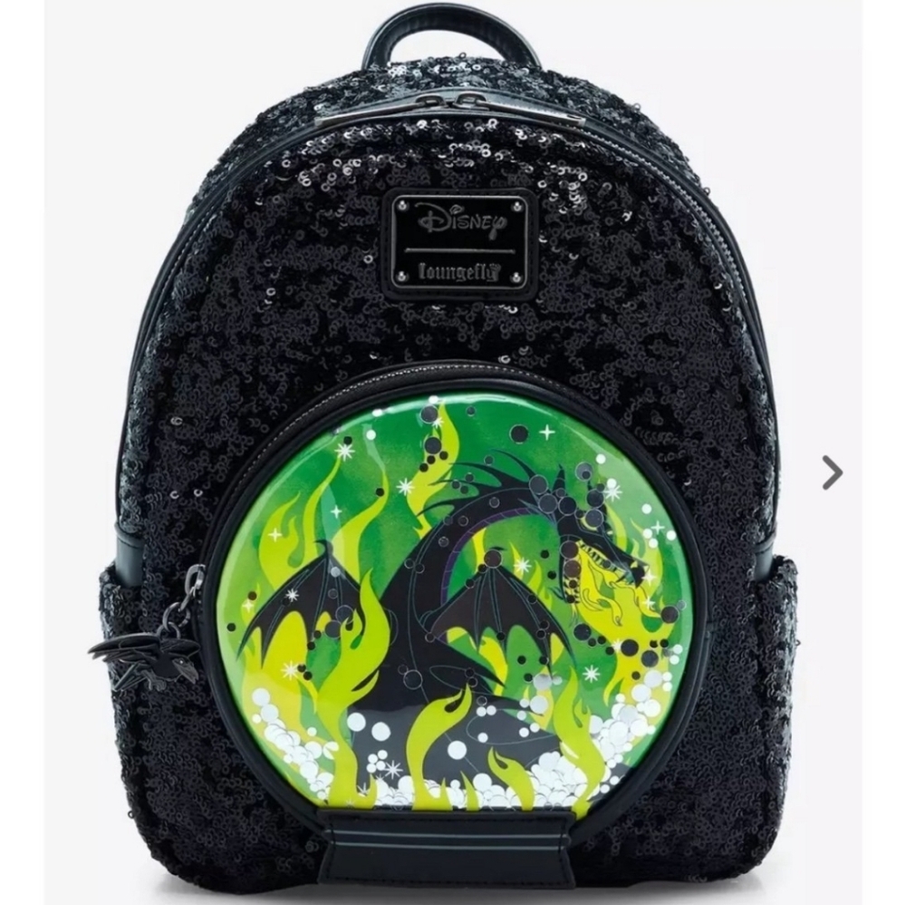 NWT Maleficent Snow Globe Loungefly Backpack